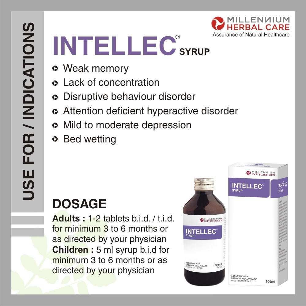 INTELLEC SYRUP | 200 ml X  3 Bottles