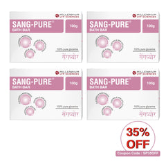 SANG-PURE BATH BAR | 100 gm X 4 Soaps